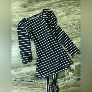 J.Crew Blue & White Striped Long Sleeve Dress Women’s Size XS